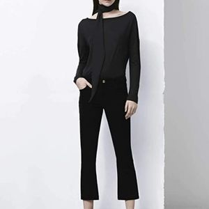 J BRAND  BLACK LUX CORDUROY  CROPPED BOOTCUT, SIZE 12